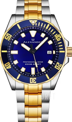 Vathos Blå/Stål Ø42 mm