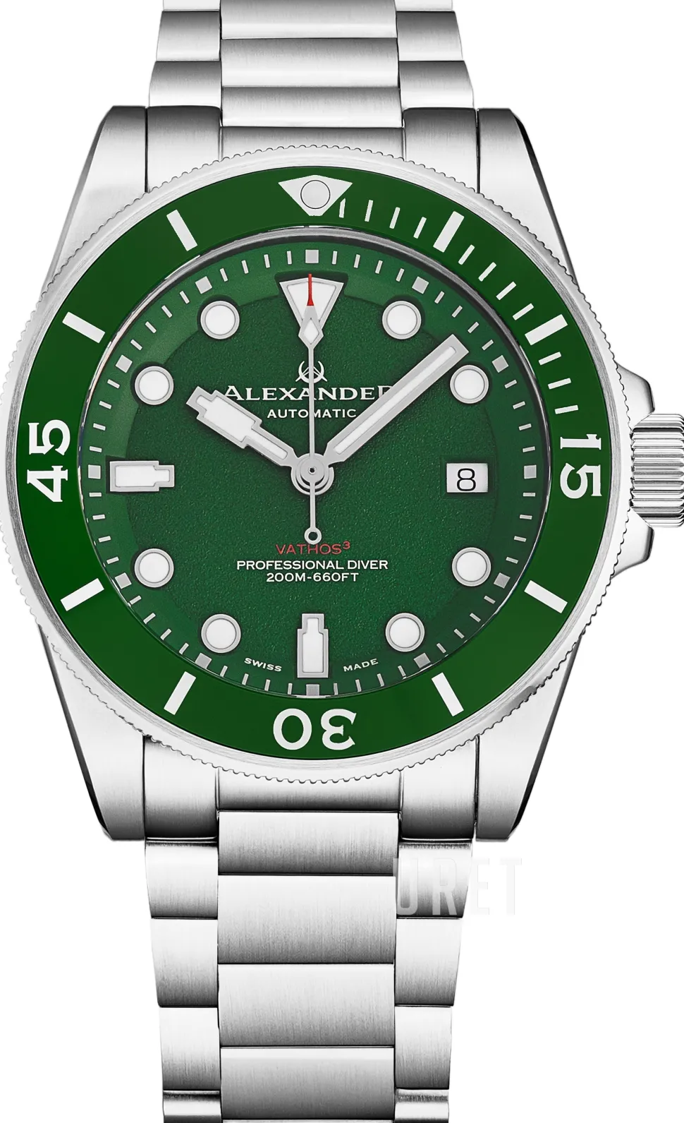 Vathos Grön/Stål Ø42 mm