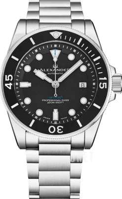 Vathos Svart/Stål Ø42 mm