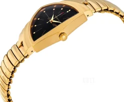 Ventura Svart/Gulguldtonat stål