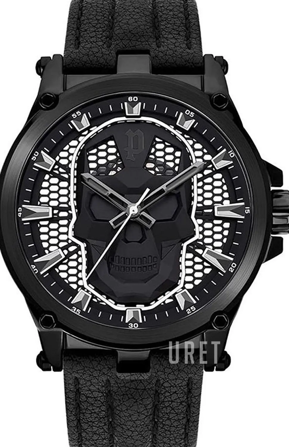 Vertex Svart/Läder Ø47 mm