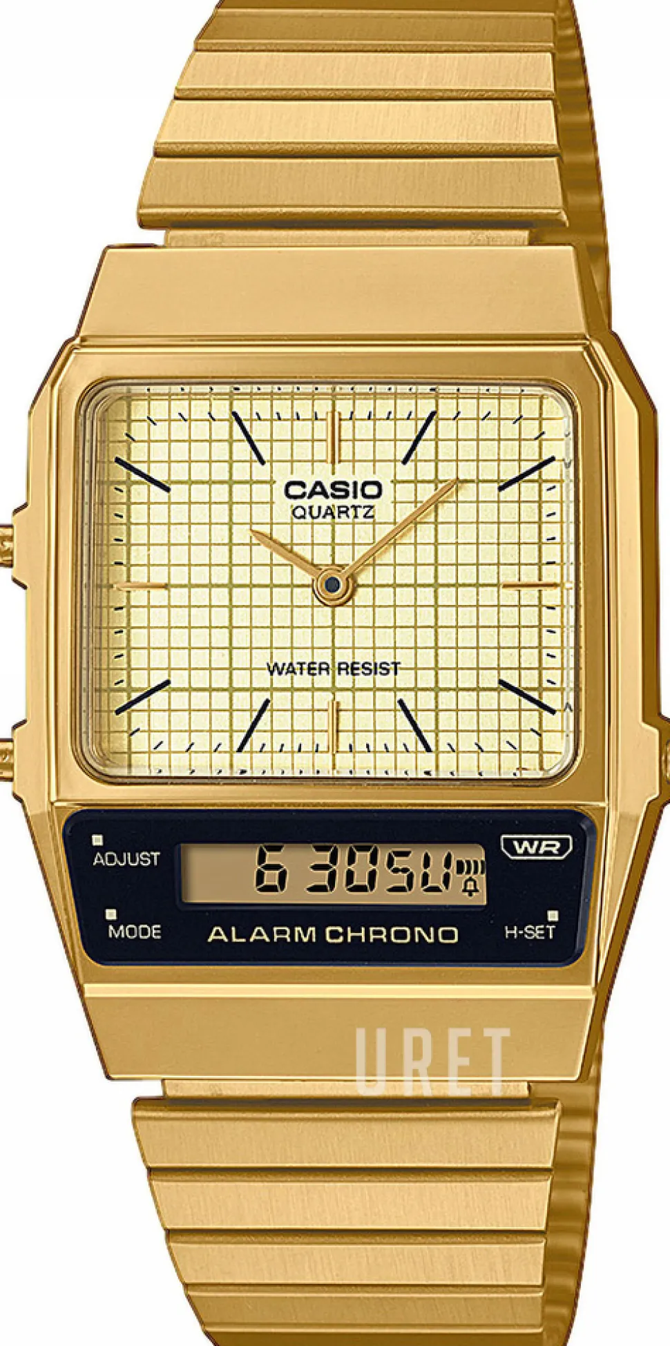 Vintage Beige/Gulguldtonat stål