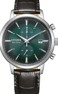 Vintage Grön/Läder Ø42 mm