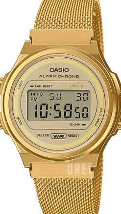 Vintage LCD/Gulguldtonat stål Ø36.6 mm