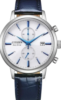 Vintage Vit/Läder Ø42 mm