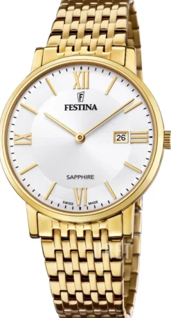 Vit/Gulguldtonat stål Ø39 mm