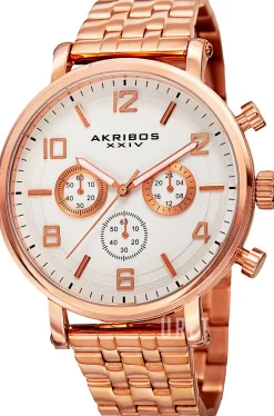 Vit/Roséguldstonat stål Ø44 mm