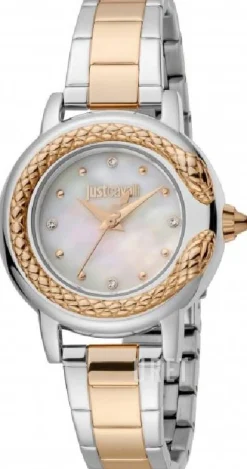 Vit/Roséguldstonat stål Ø32 mm