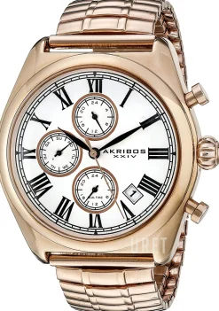 Vit/Roséguldstonat stål Ø42 mm