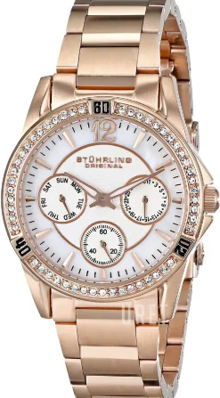 Vit/Roséguldstonat stål Ø34 mm