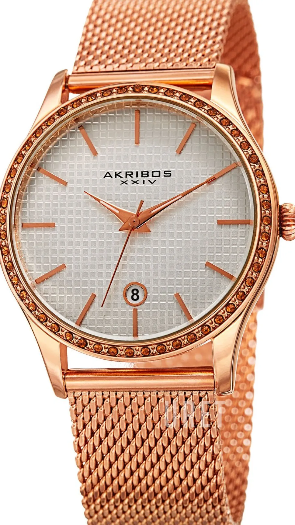 Vit/Roséguldstonat stål Ø38 mm