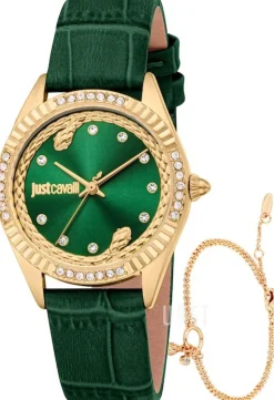 Vittoria Glam Grön/Läder Ø32 mm