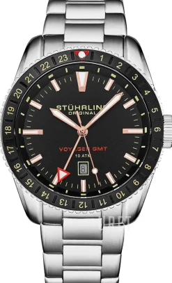 Voyager GMT Svart/Stål Ø42 mm