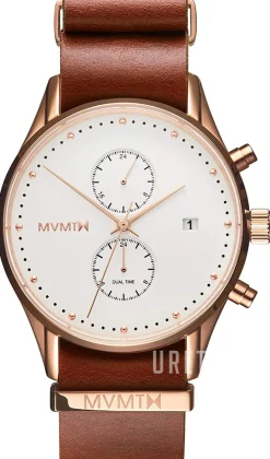 Voyager Vit/Läder Ø42 mm