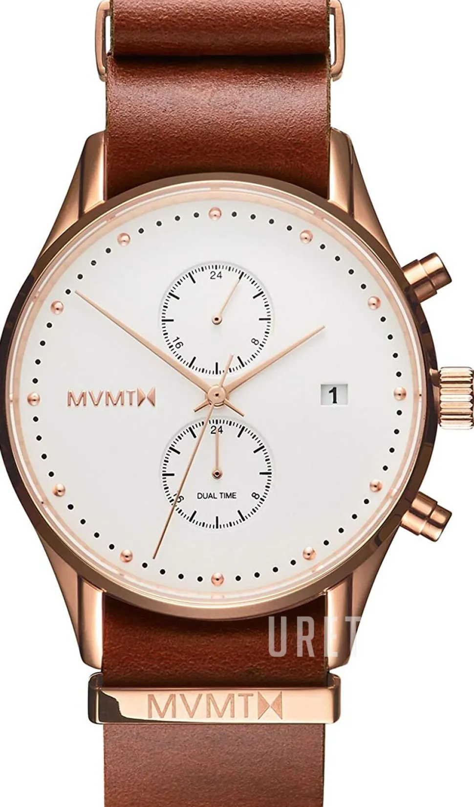 Voyager Vit/Läder Ø42 mm