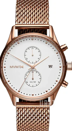 Voyager Vit/Roséguldstonat stål Ø42 mm