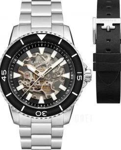 Wallis Svart/Stål Ø42 mm