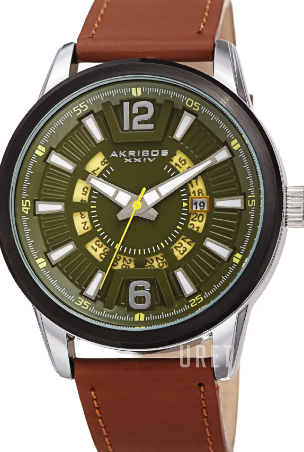 Wheel Grön/Läder Ø45 mm